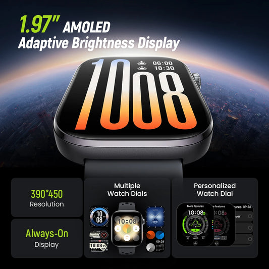 HAYLOU Watch Hyper | 1.97" AMOLED Dual-Band GPS Smartwatch