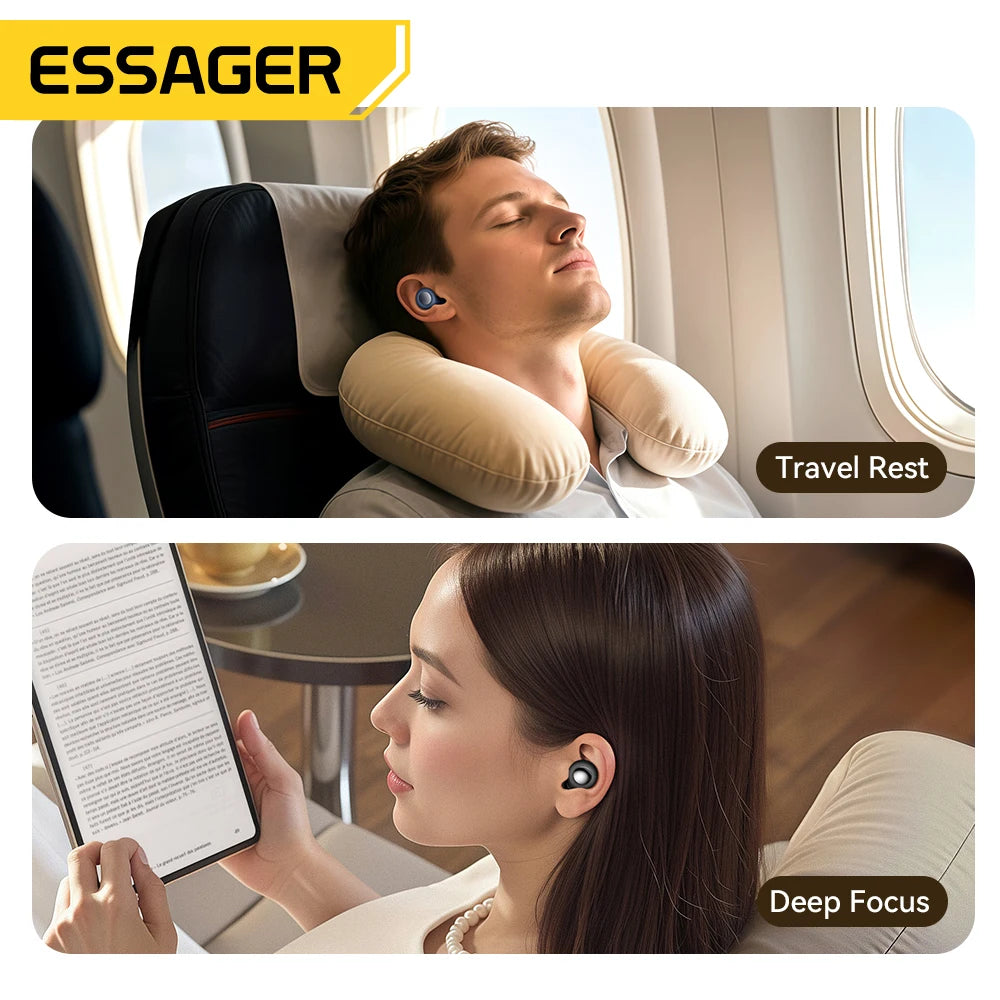 ESSAGER Sleep Earplugs – Silicone, Noise Cancelling