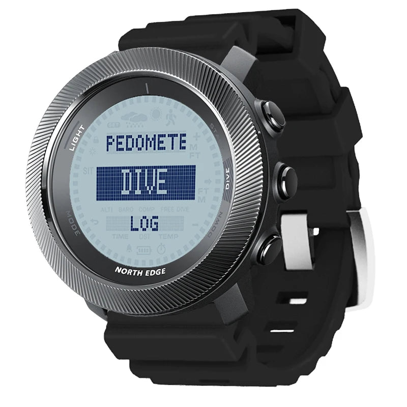NORTH EDGE APACHE-D Free Dive Watch – 100M Waterproof