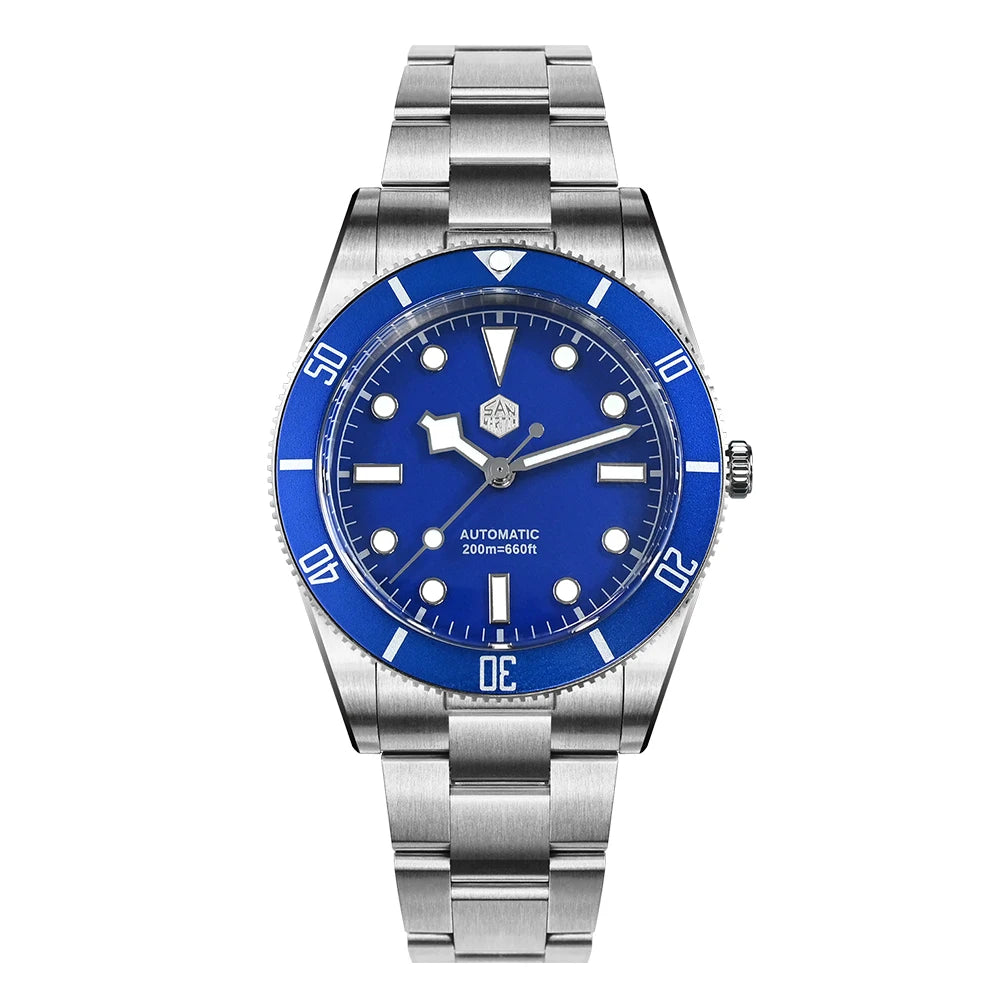 San Martin 37mm Multiple Colors BB54 ST2130 Vintage Diving Wristwatch For Men OTF Clasp BGW-X1 Lume 20ATM Reloj Hombre SN0138GB