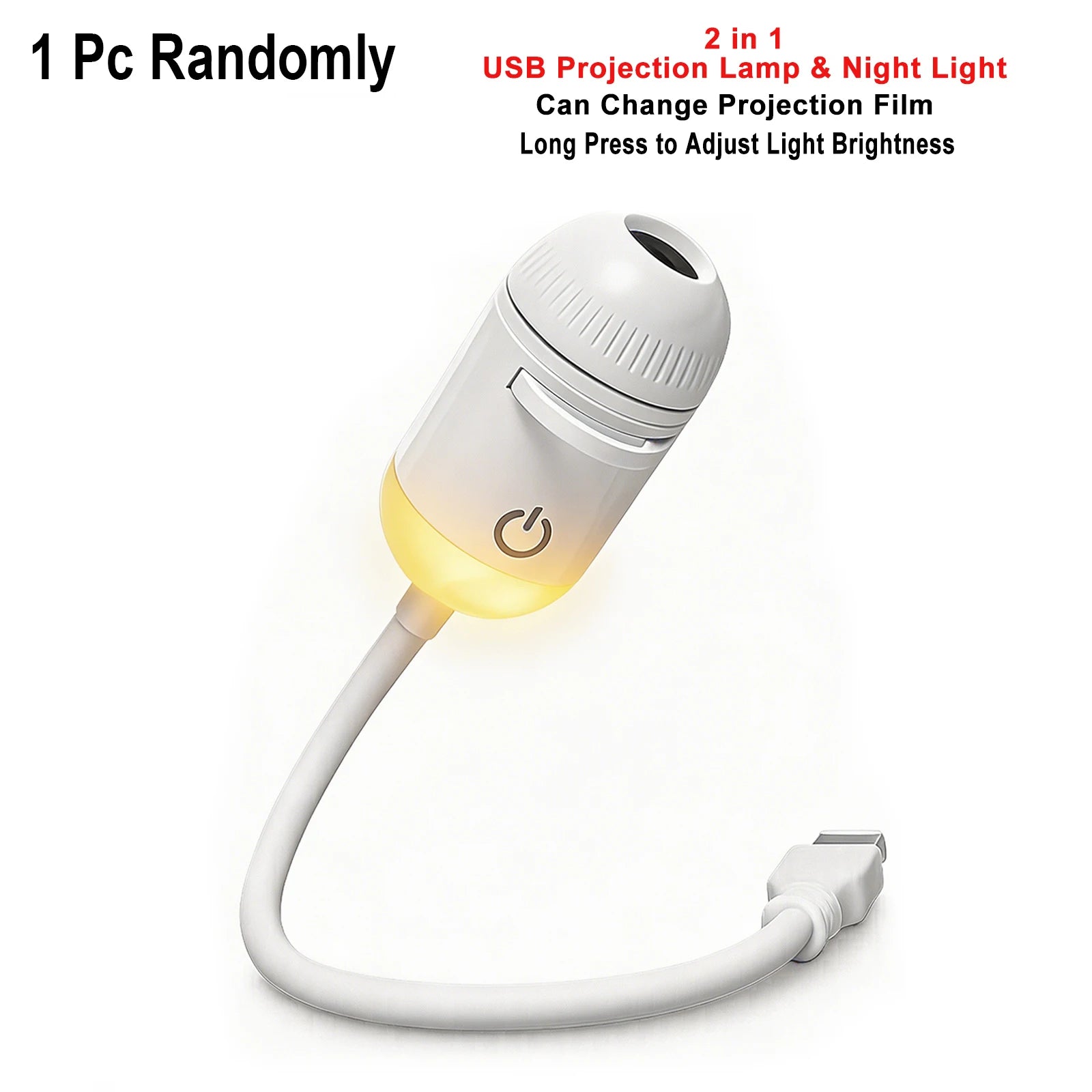 GizmoLaxy Galaxy Star Projector – USB Night Light for Car, Bedroom & Tent