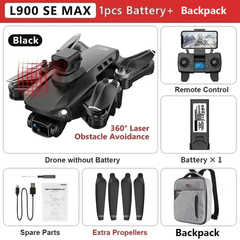 L900 Pro MAX 4K GPS Drone – Brushless Motor