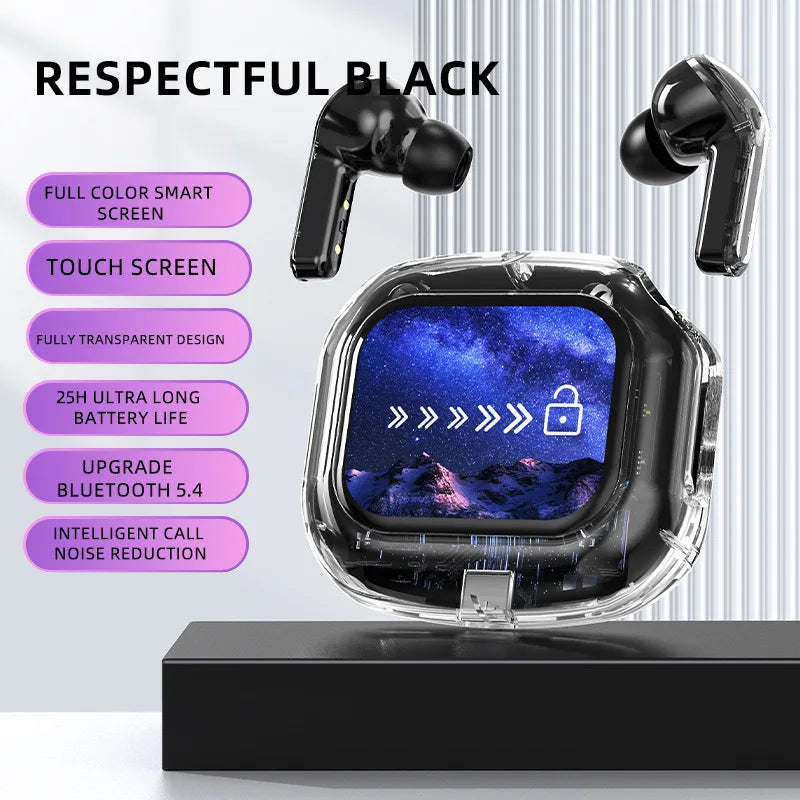TWS Earbuds – LCD Screen, HiFi, Noise Reduction