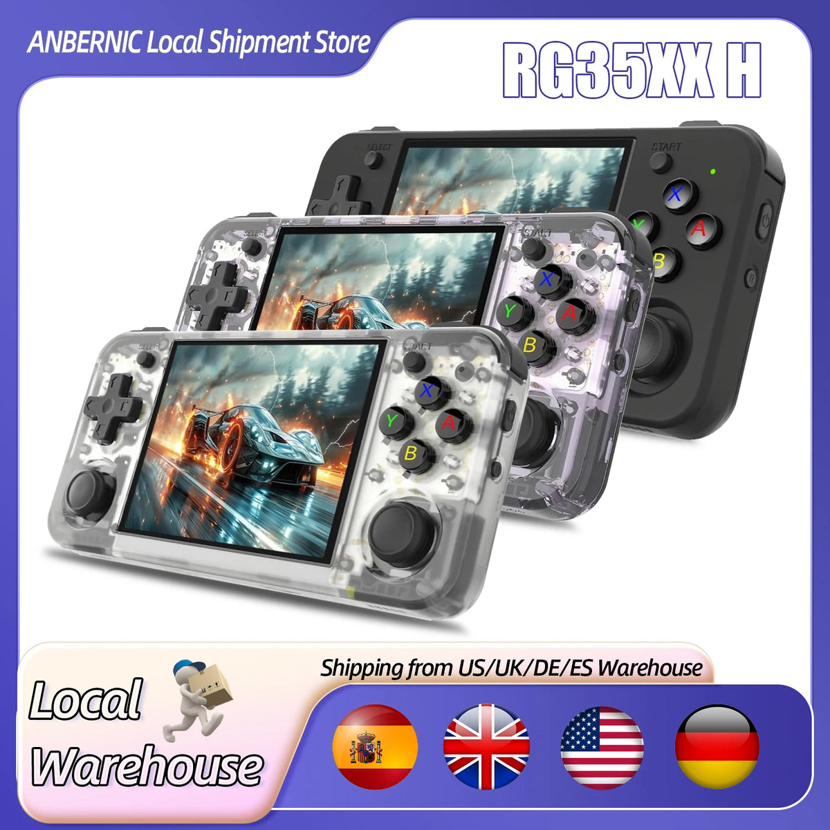 ANBERNIC RG35XX H Retro Handheld Console – 3.5" IPS