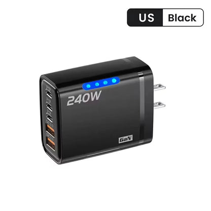 5-in-1 GaN Desktop Charger – 240W Fast Charging