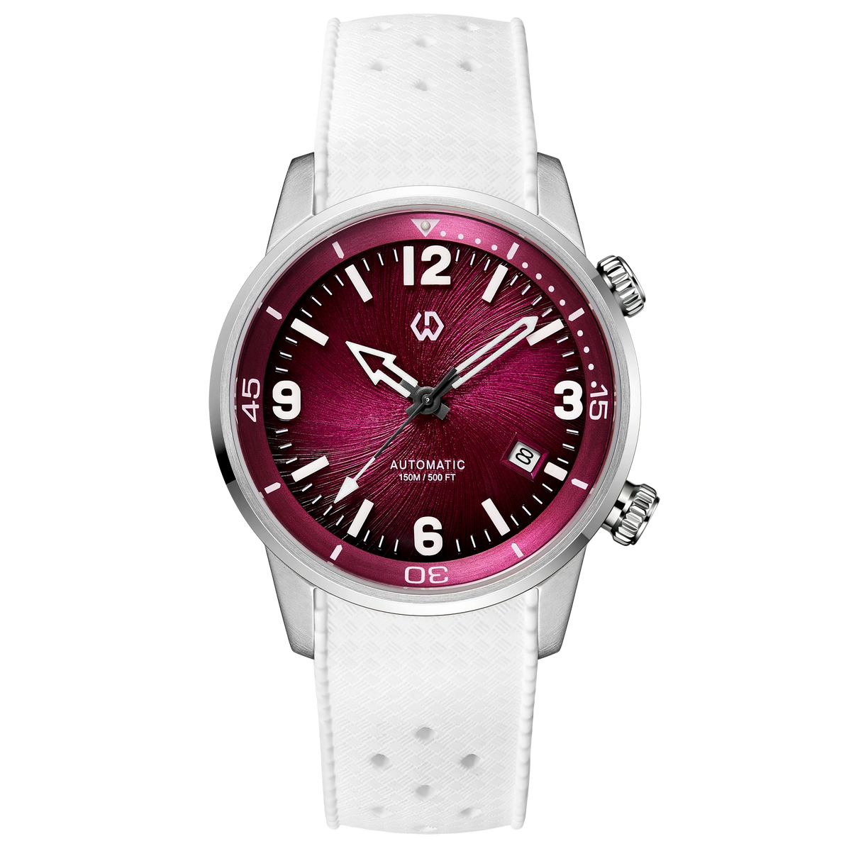 WISHDOIT Automatic Watch – Miyota 8215, Mother-of-Pearl Dial, Ceramic Bezel, Sapphire