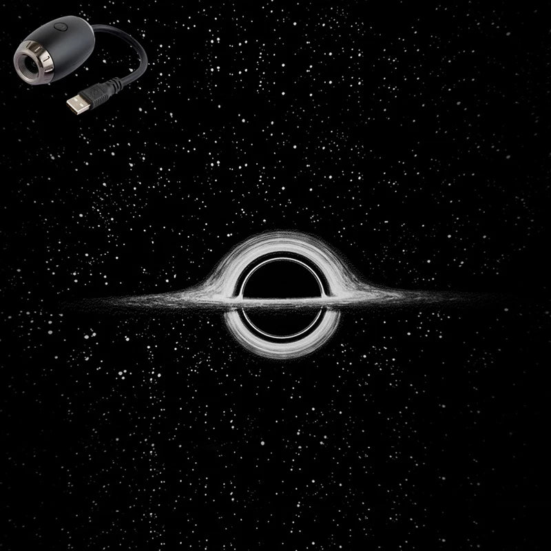 GizmoLaxy Galaxy Star Projector – USB Night Light for Car, Bedroom & Tent