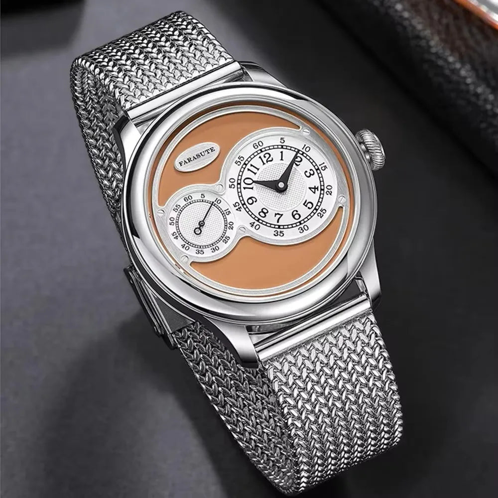 FARASUTE Casual Automatic Mechanical Watch – Sapphire, Stainless Steel, 5Bar