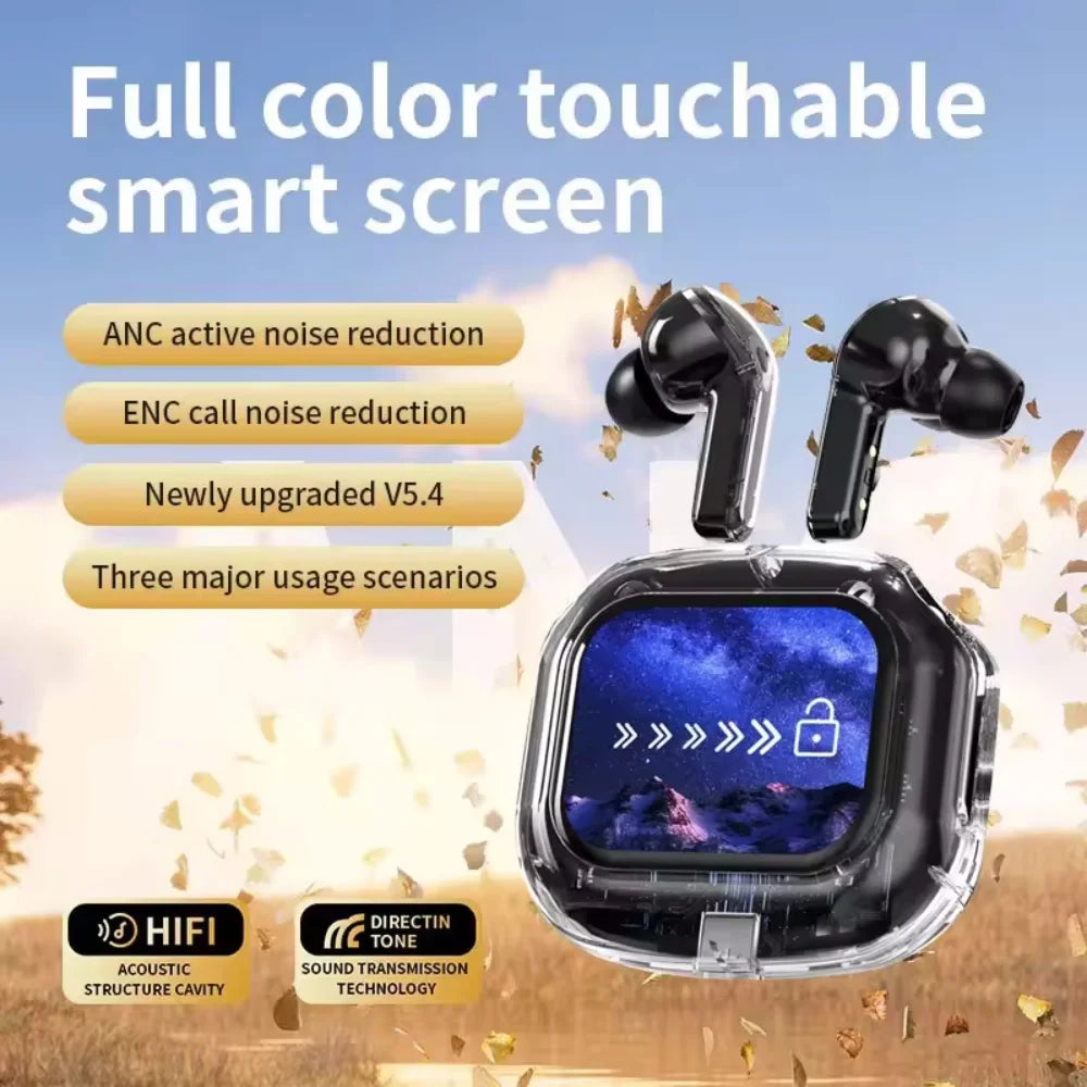 TWS Earbuds – LCD Screen, HiFi, Noise Reduction
