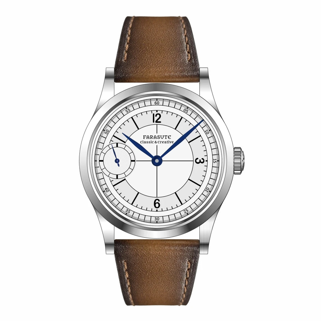 FARASUTE Luxury 40mm Manual Mechanical Watches Men Swiss ETA6497 Movement Business 3Bar Waterproof Sapphire Wristwatch Reloj