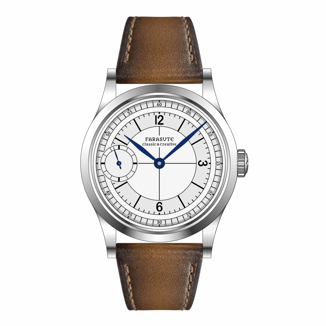 FARASUTE Luxury 40mm Manual Mechanical Watches Men Swiss ETA6497 Movement Business 3Bar Waterproof Sapphire Wristwatch Reloj