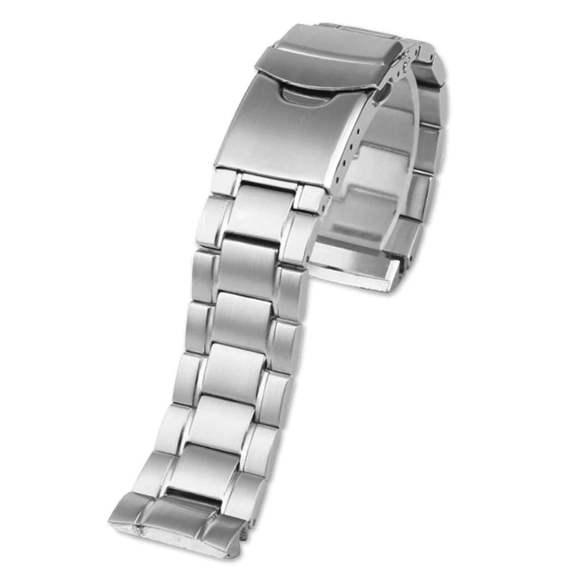 22mm Solid Stainless Steel Curved End Watch Bracelet – Compatible with Seiko Turtle SRP777, SRPA21, SRPE99