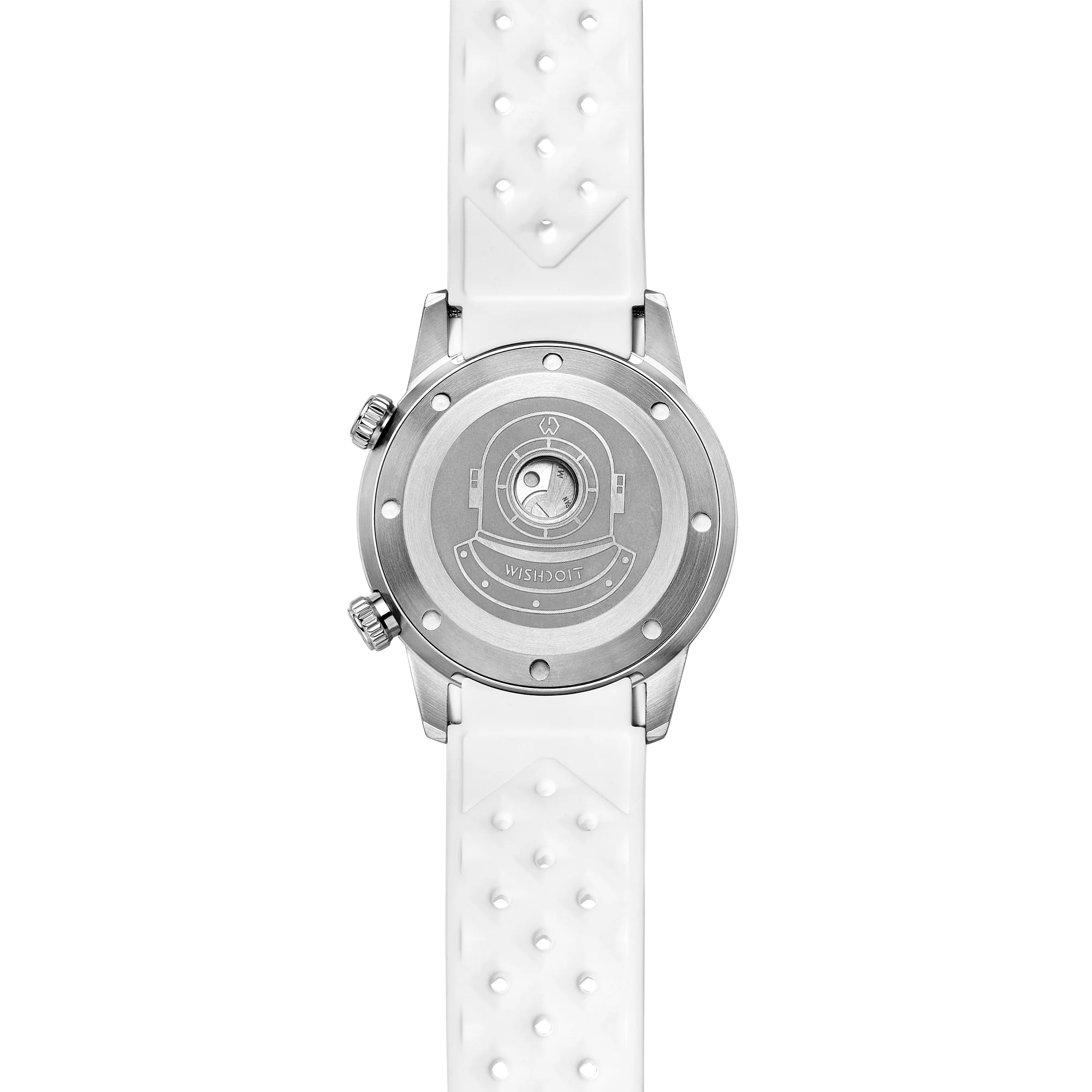 WISHDOIT 2026 Double Crown Auto Mechanical Watch, Radioactive Texture Dial Rotating Inner Shadow Bezel 150M Waterproof