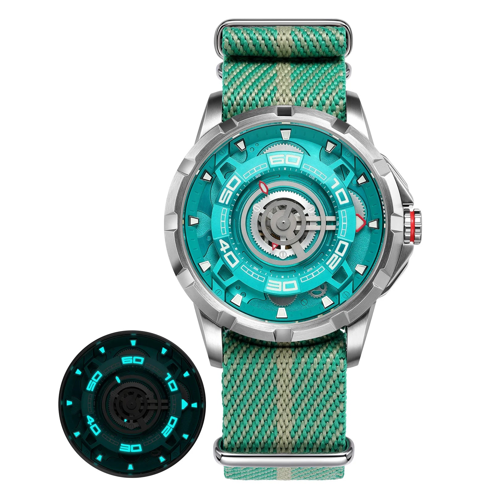 BERNY Automatic Skeleton Watch – MIYOTA 82S0, 3D Dial, Sapphire, 5ATM