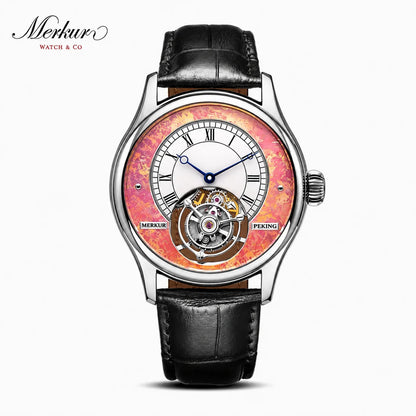 Merkur Tourbillon Mechanical Watch – Sapphire, High-Frequency
