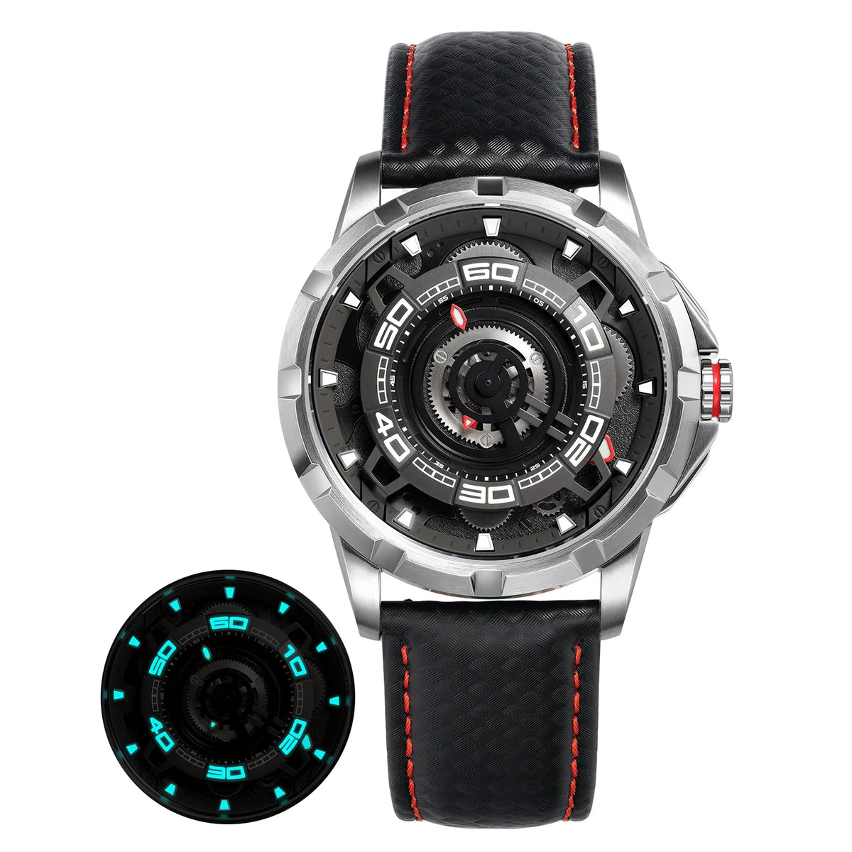 BERNY Automatic Skeleton Watch – MIYOTA 82S0, 3D Dial, Sapphire, 5ATM