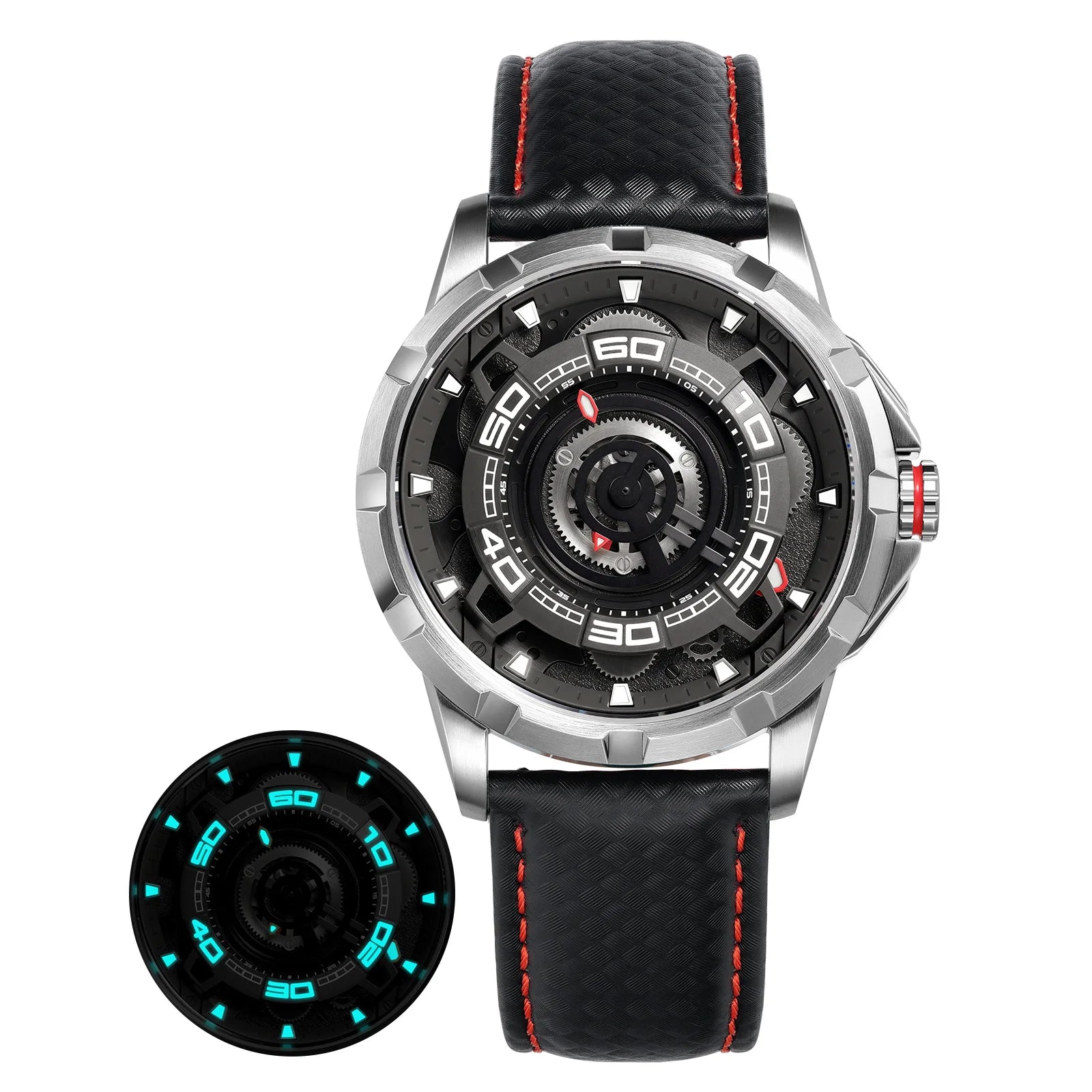 BERNY Automatic Skeleton Watch – MIYOTA 82S0, 3D Dial, Sapphire, 5ATM