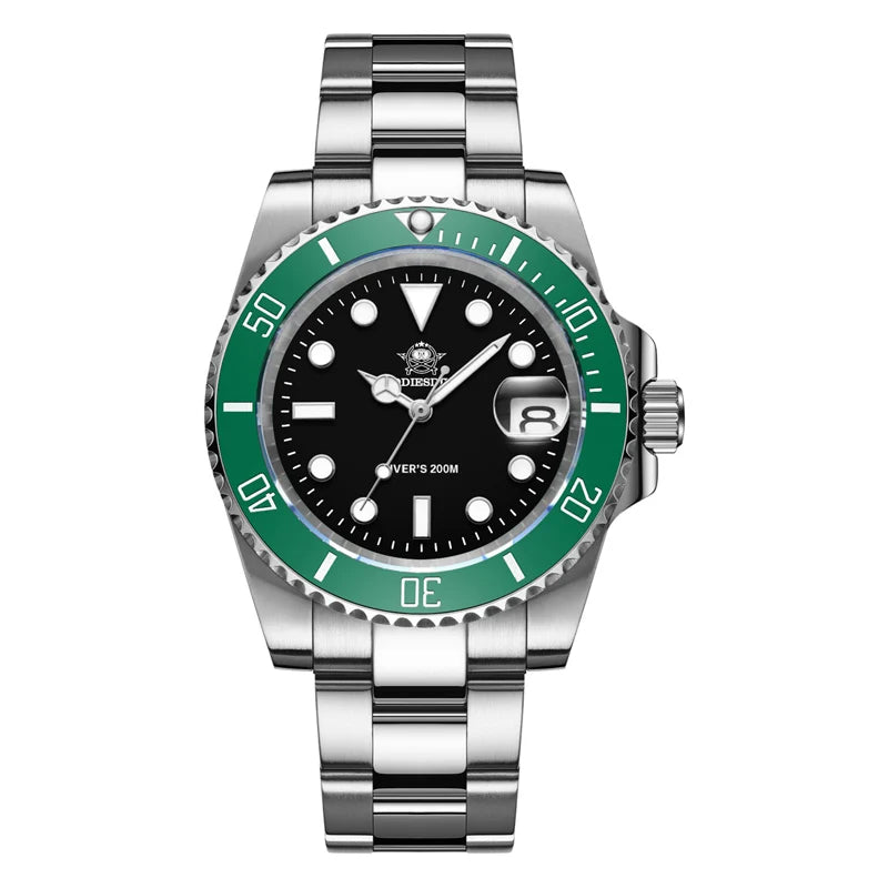 ADDIESDIVE H3 Quartz Diver-Style Watch – 41mm, Ceramic Bezel, Miyota 2115, 200m