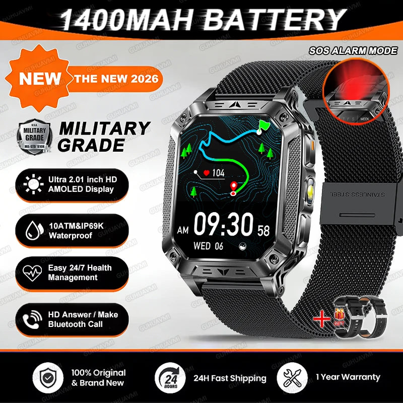 TANK Military GPS Smart Watch | AMOLED 10ATM