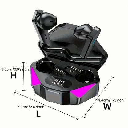 X15 TWS Wireless Earbuds – LED Charging Case, Built-in Mic, Touch Control