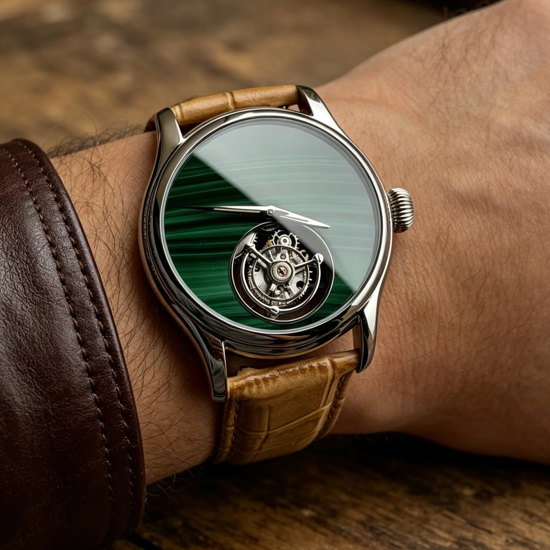 High-frequency Coaxial Merkur 100% Tourbillon Watch Men's Sapphire Watch For Men Mechanical Wristwatches Relogio Masculino