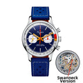 Sugess Chronograph Watch for Man ST19 Swanneck Movement Mechanical Wristwatches Sapphire Crystal Pilot Military Racing Clock New