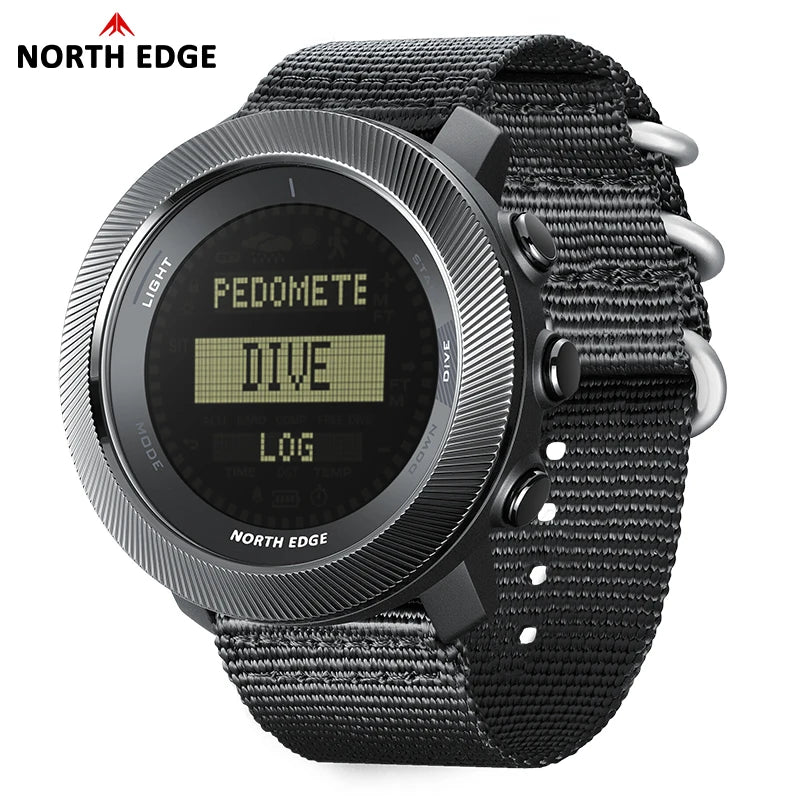 NORTH EDGE APACHE-D Free Dive Watch – 100M Waterproof