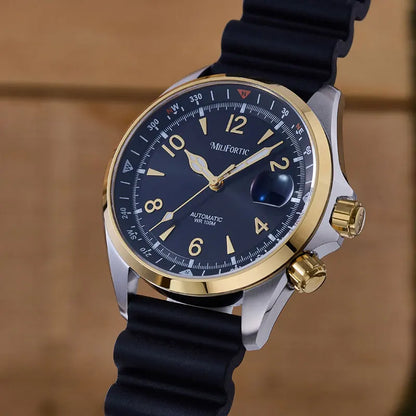 Milifortic S089 Field Sport Watch – 39.5mm Automatic, Compass Bezel, Sapphire