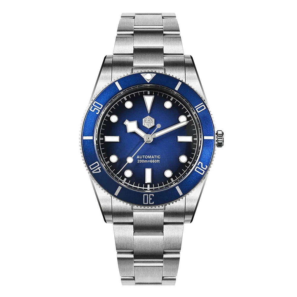 San Martin 37mm Multiple Colors BB54 ST2130 Vintage Diving Wristwatch For Men OTF Clasp BGW-X1 Lume 20ATM Reloj Hombre SN0138GB