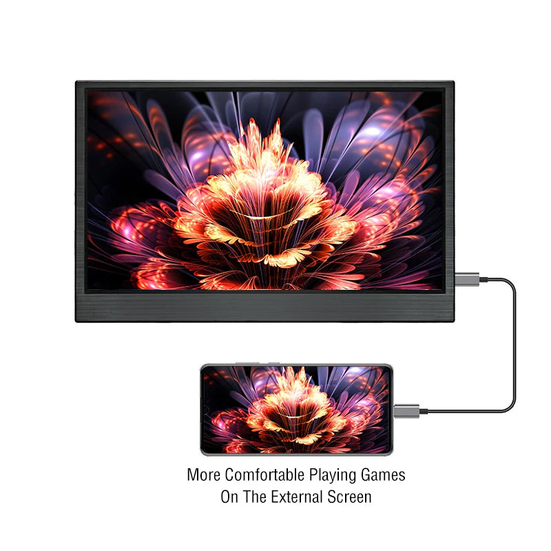 Anmite 15.6" Portable Touch Monitor – 1080P HDR, USB-C