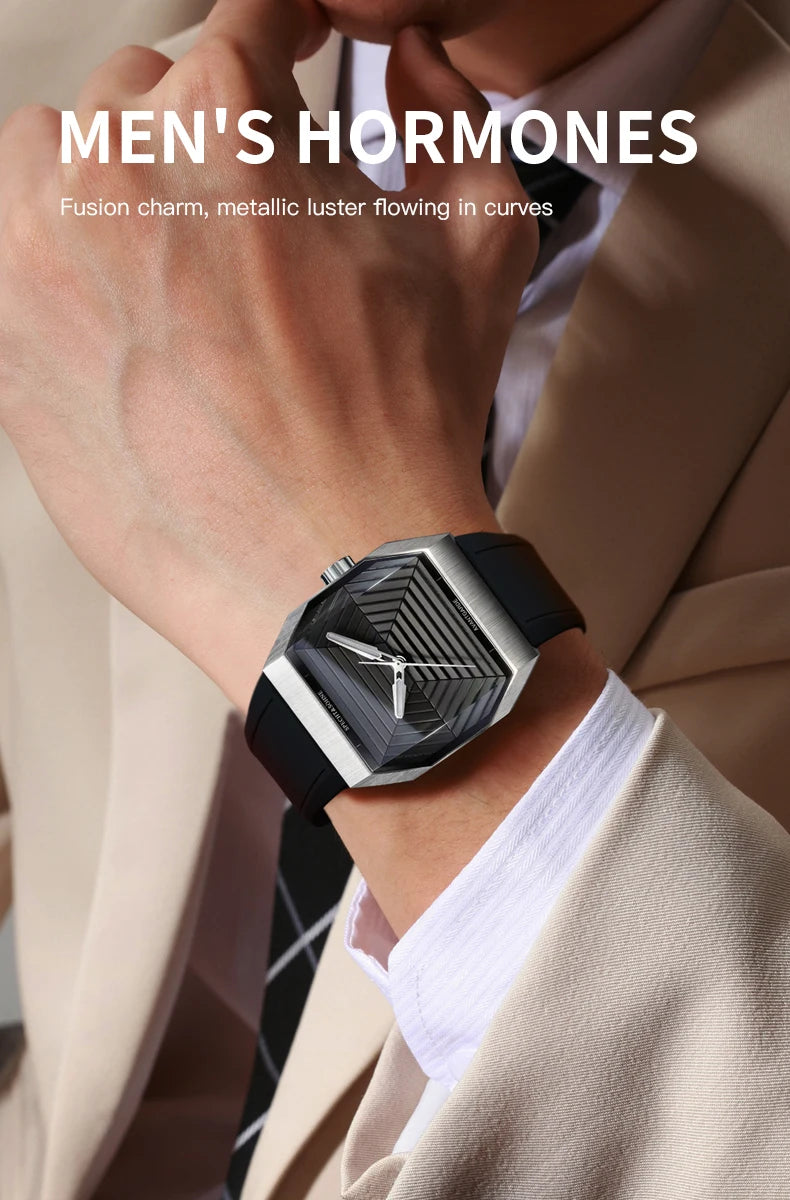 Specht & Söhne Octagon Sport Watch – VH31 Sweep Quartz, 3D Sapphire, 36.5mm