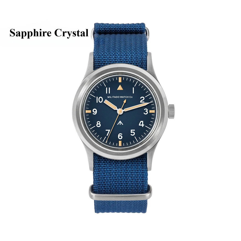 Militado ML14 36mm Watch VH31 Sweep Second Quartz Movement Watch Sapphire Crystal Super Luminous BGW9 C3 100m Waterproof Watches