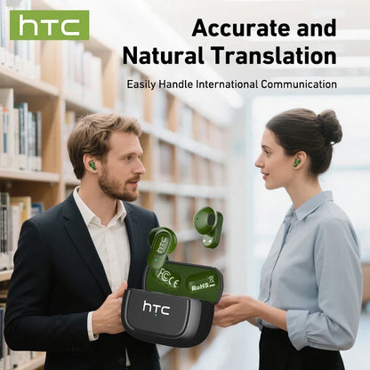 HTC NE51 AI Translator Earbuds – Break Language Barriers Instantly