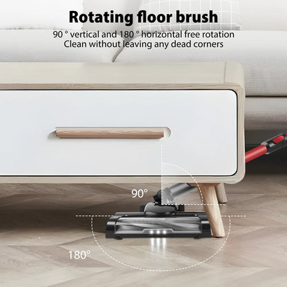 Cordless Stick Vacuum Cleaner | 17000PA 8-in-1 with LED Light
