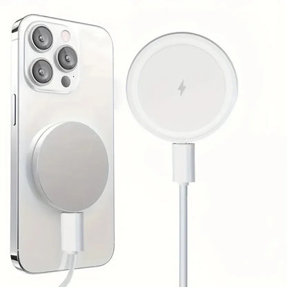Mini Magnetic Wireless Charger Pad For Magsafe iPhone 17 16 15 14 13 Pro Max Samsung LED Magnet Fast Charging Phone Stand