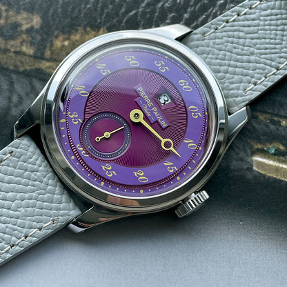 Pierre Paulin Jumping Hour Watch – Salmon Dial, ST17 Automatic, 38mm, Date
