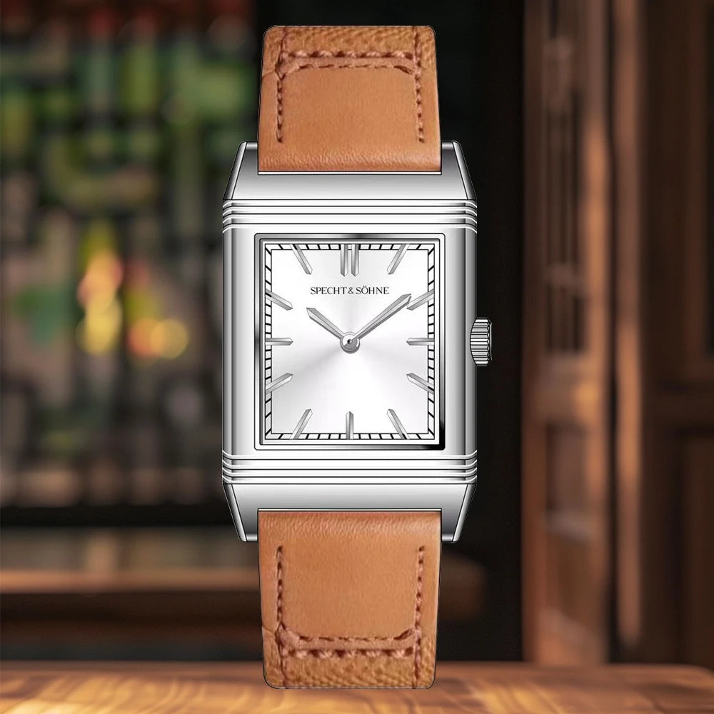 Specht & Söhne Overturn Square Watch – Ultrathin Quartz, 25.5mm