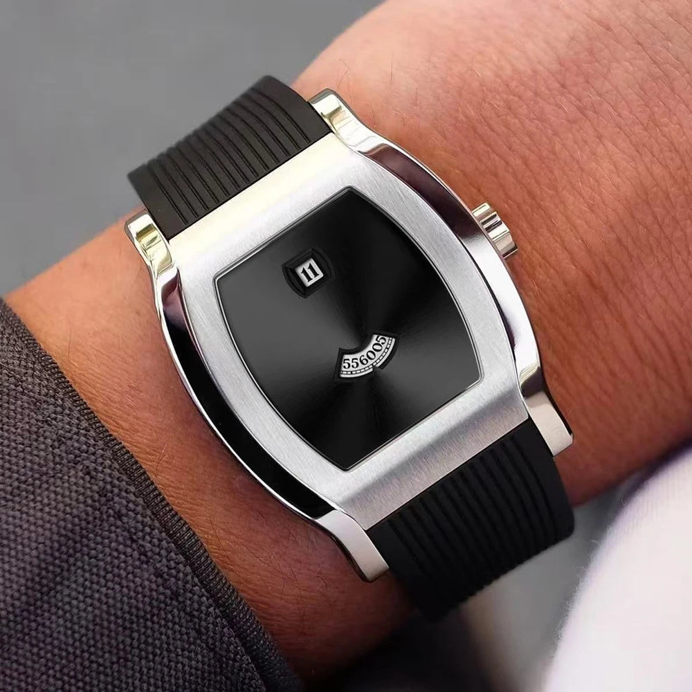 Specht & Söhne Retro Square Jump Hour Watch – Seagull Movement, Sapphire, 50M