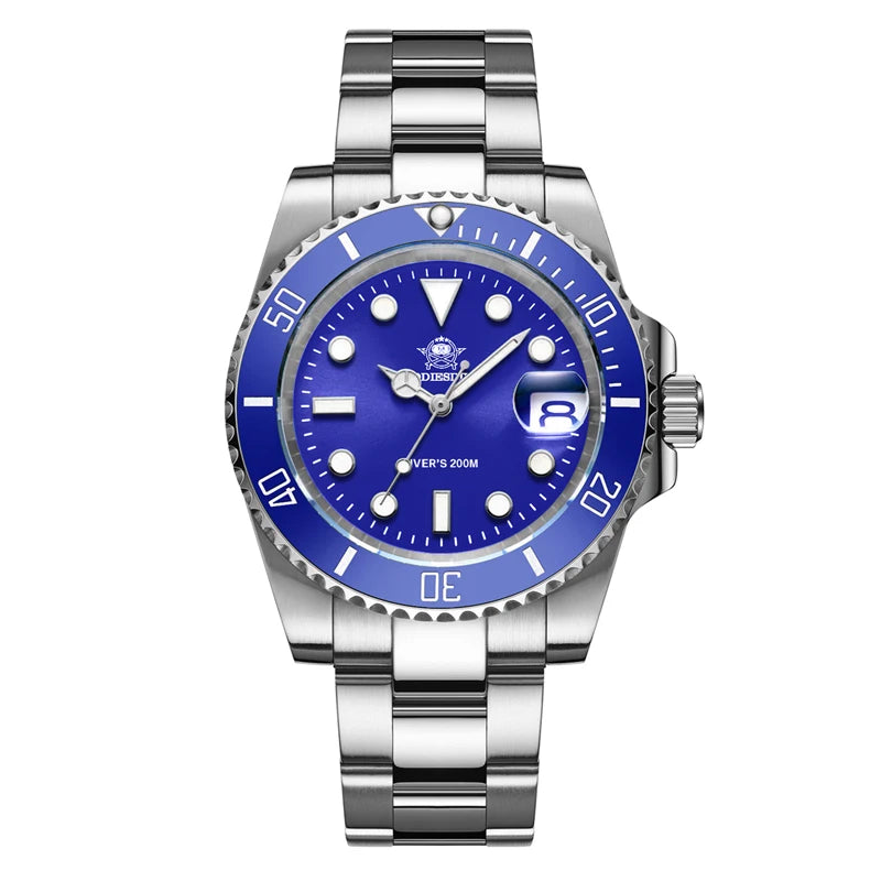 ADDIESDIVE H3 Quartz Diver-Style Watch – 41mm, Ceramic Bezel, Miyota 2115, 200m