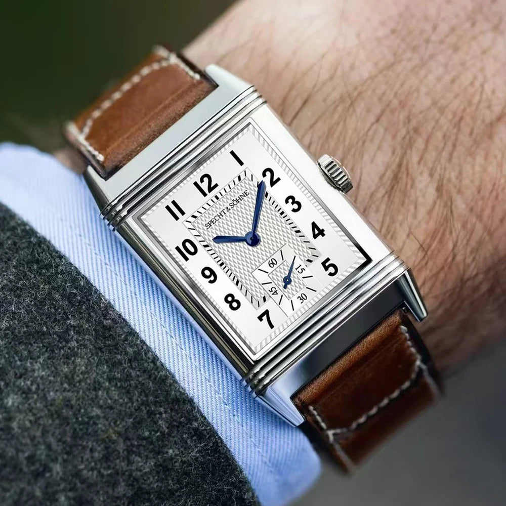 Specht & Söhne Overturn Square Watch – Ultrathin Quartz, 25.5mm