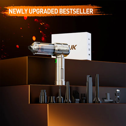 SZUK Cordless Car Vacuum & Blower – 20KPa Handheld Cleaner with HEPA Filter & LED Light