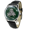 Fashion Men Automatic Mechanical Watch Skeleton Dial 316L Stainless Steel Case Waterproof Genuine Leather Strap Wristwatch