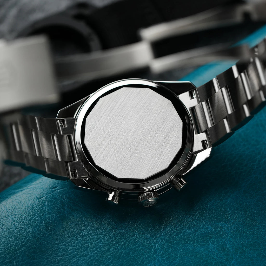 Watchdives WD0526 VK63 Mecha Quartz Chronograph Watch 38.5mm Sapphire Crystal 100M Waterproof Stainless Steel Men Watch