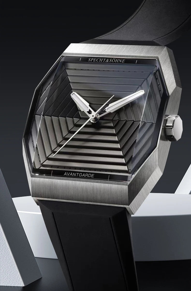 Specht & Söhne Octagon Sport Watch – VH31 Sweep Quartz, 3D Sapphire, 36.5mm