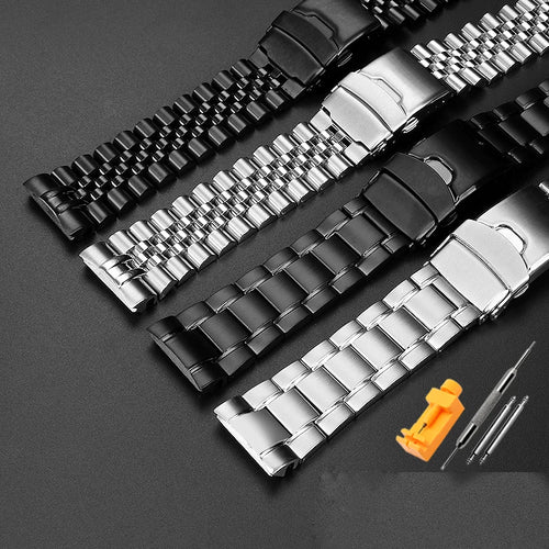 22mm Solid Stainless Steel Curved End Watch Bracelet – Compatible with Seiko Turtle SRP777, SRPA21, SRPE99