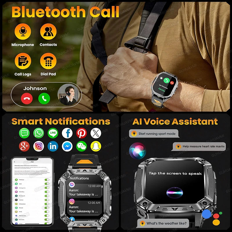 TANK Military GPS Smart Watch | AMOLED 10ATM