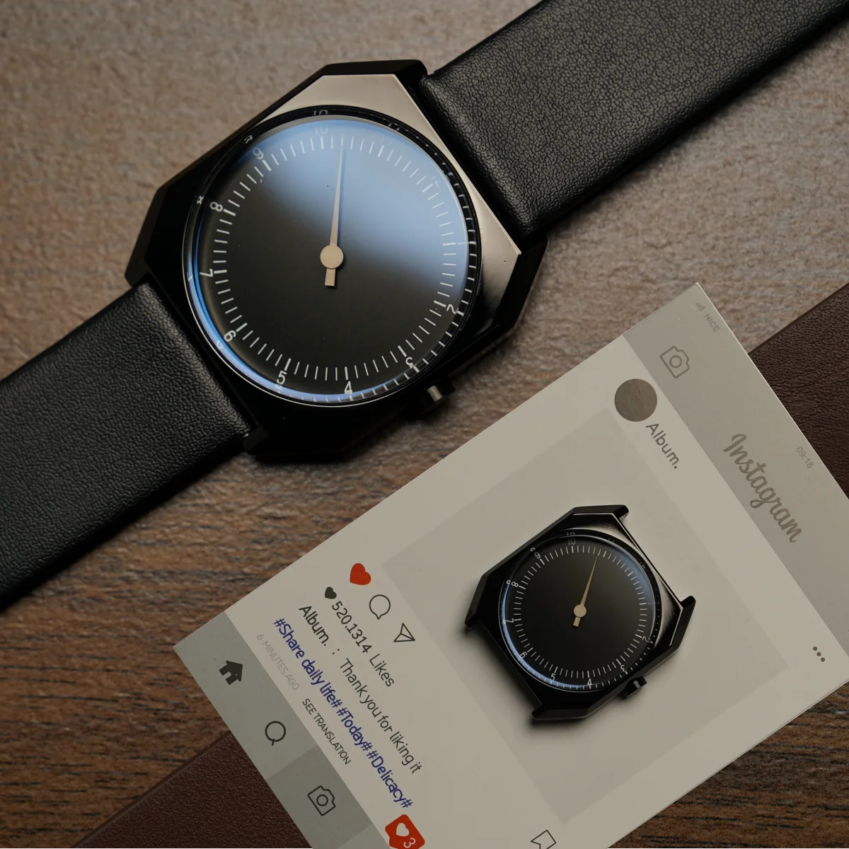 SKU Vintage Slow Watches for Man Luxury Brand High Quality Vintage Style Quartz Rare Watch Unique Design Fashion Wrist Mens Watc