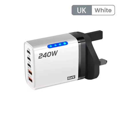 5-in-1 GaN Desktop Charger – 240W Fast Charging