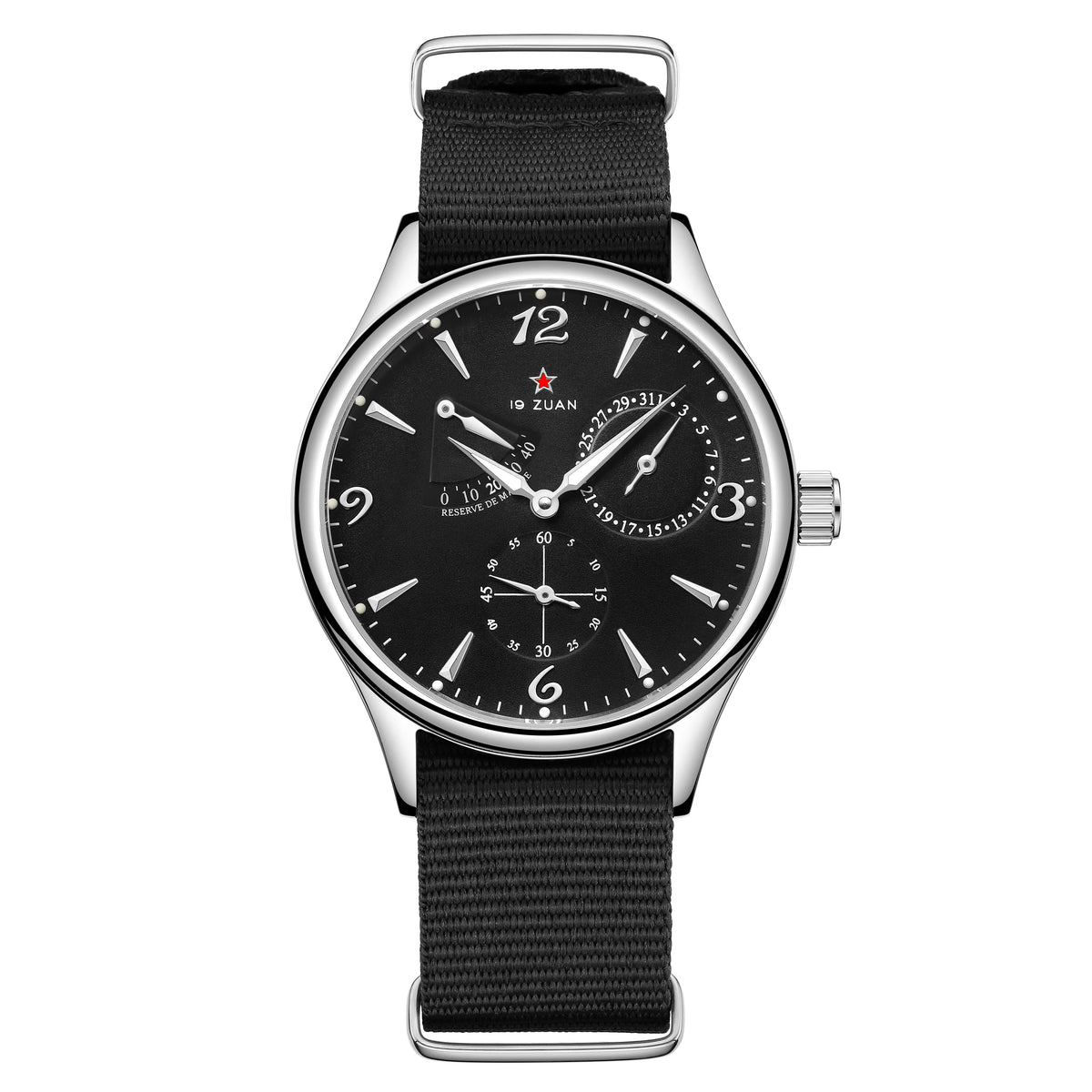 TIME TOKEN Retro Pilot Automatic Watch – ST1780 Movement, 40mm, Sapphire