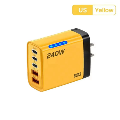 5-in-1 GaN Desktop Charger – 240W Fast Charging
